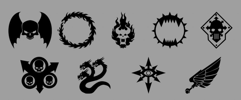 Find and download icons and symbols from the Warhammer 40K universe. bakade...